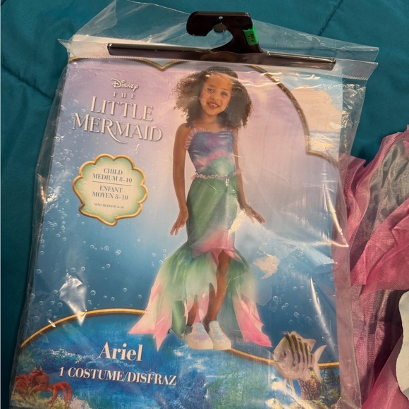 Girls the little mermaid Ariel Costume M 8-10 - Picture 2 of 6